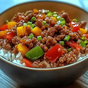 Beef Pepper Rice Bowl