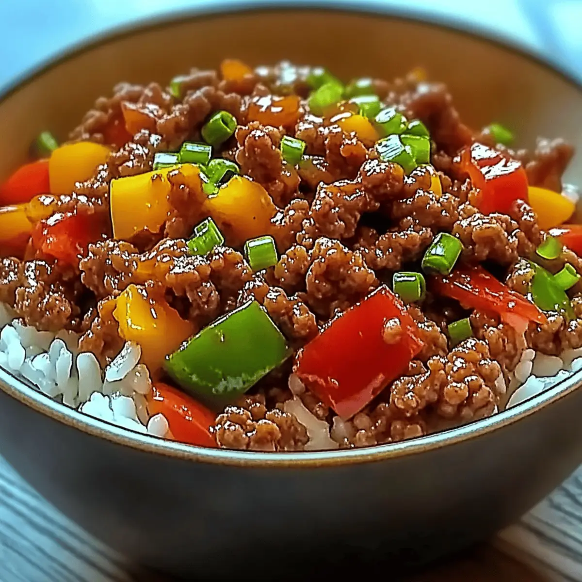Beef Pepper Rice Bowl