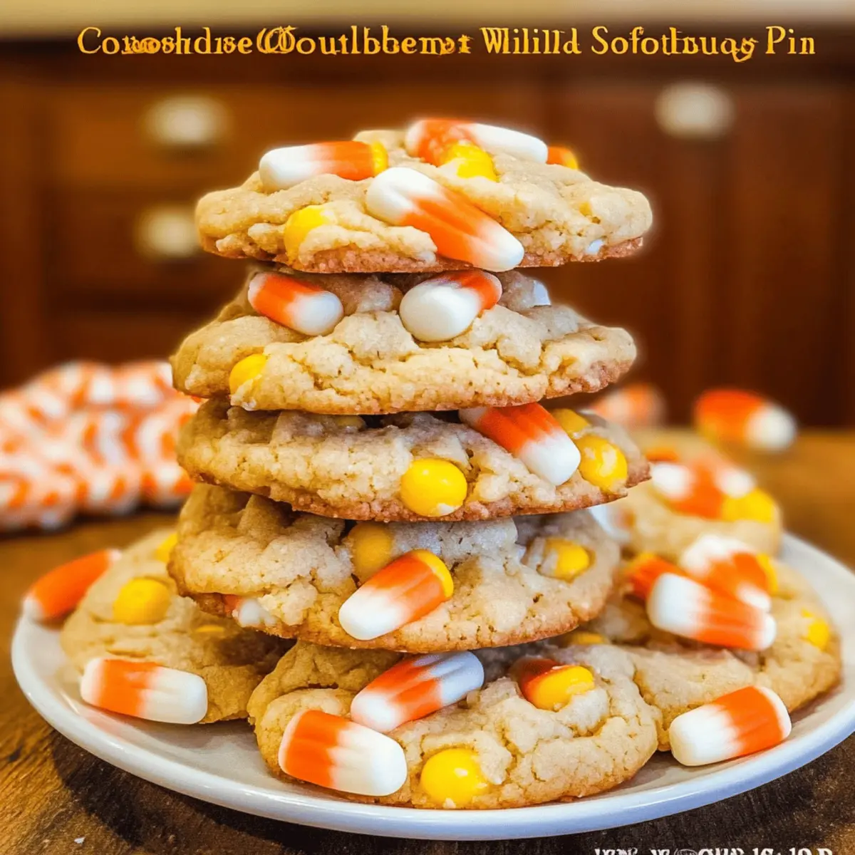 Candy Corn and White Chocolate Softbatch Cookies