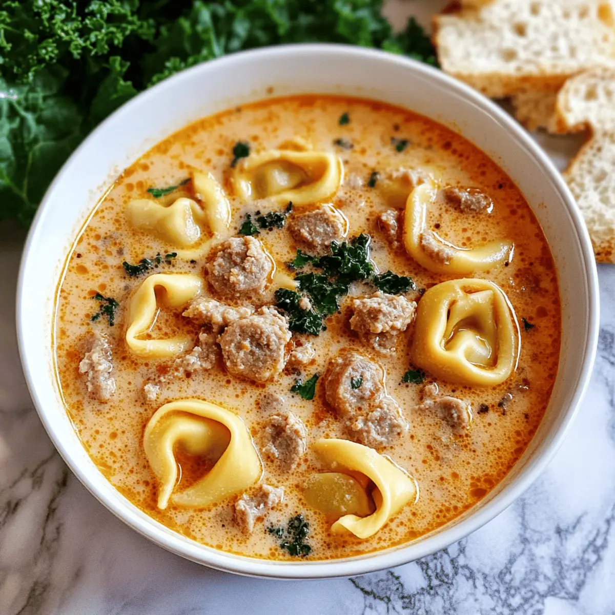 Creamy Tortellini Soup