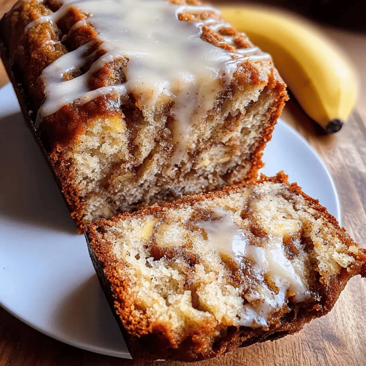 Cinnamon Roll Banana Bread