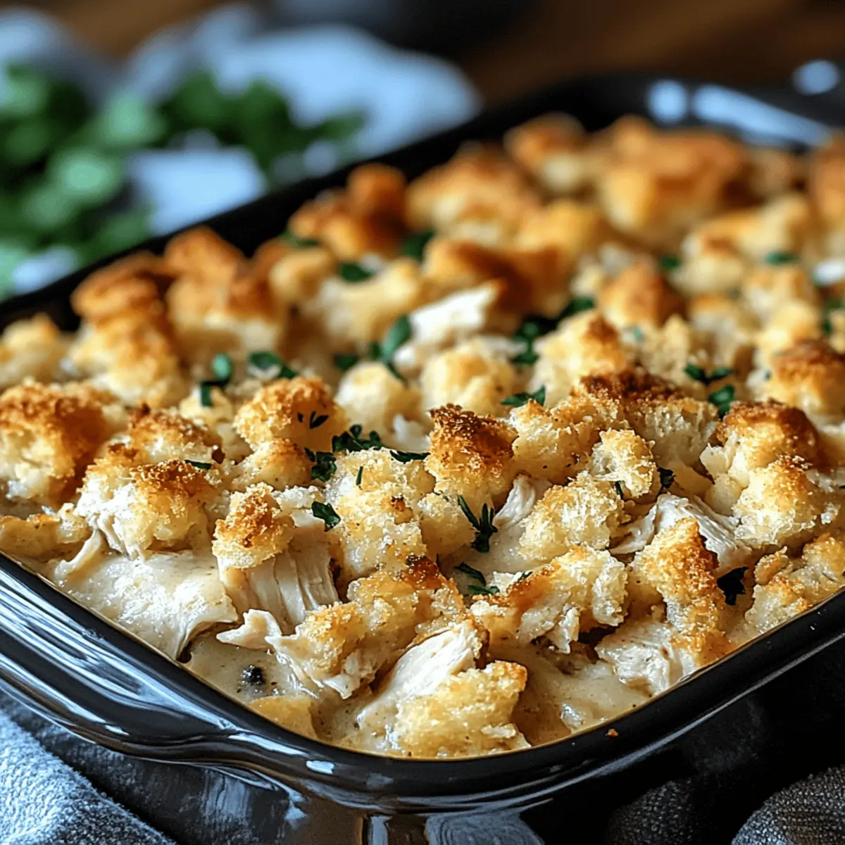 Chicken and Stuffing Casserole
