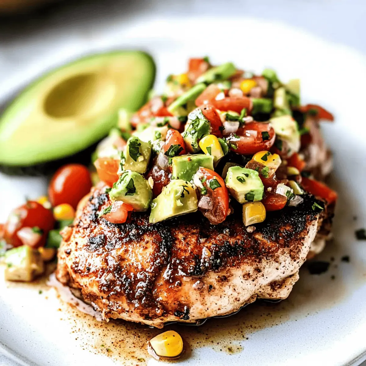 Fiesta Lime Chicken Recipe with Avocado