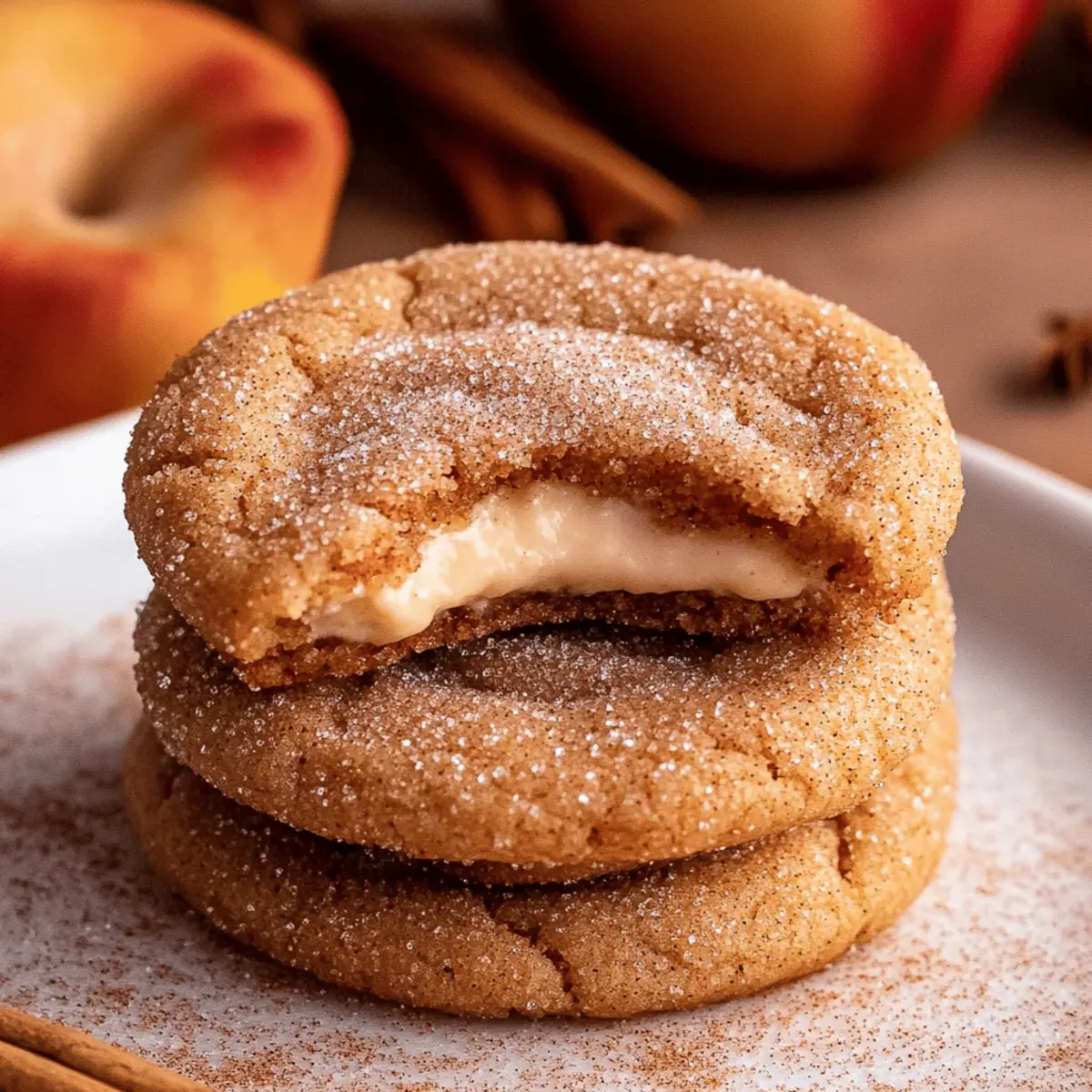 Apple Cider Cheesecake Cookies
