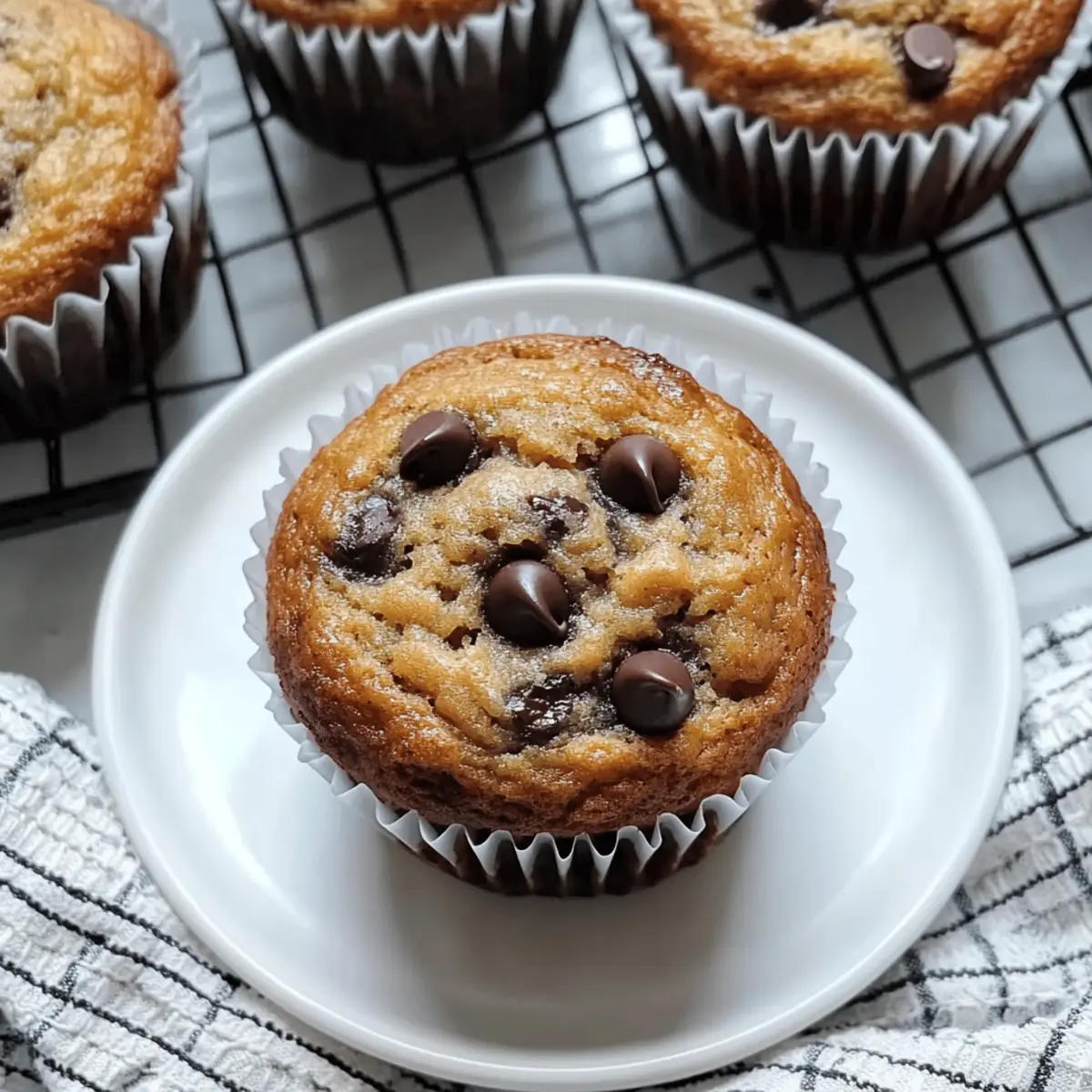 Fluffy Banana Bread Muffins