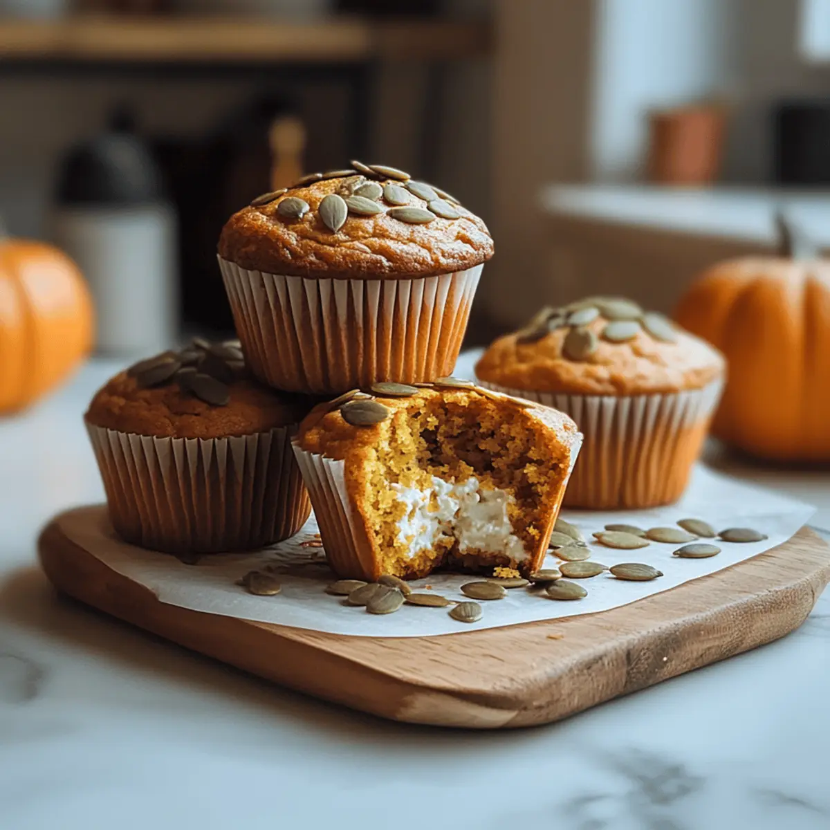 High-Protein, Cottage Cheese Pumpkin Muffins