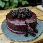 Blackberry Velvet Gothic Cake