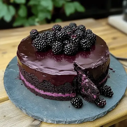 Blackberry Velvet Gothic Cake