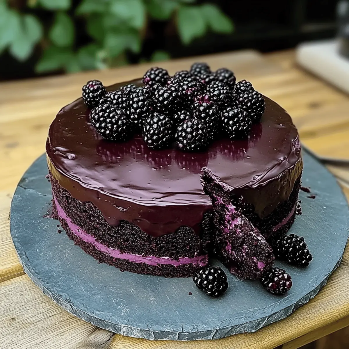 Blackberry Velvet Gothic Cake
