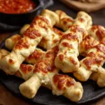 Cheesy Halloween Breadstick Bones