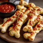 Cheesy Halloween Breadstick Bones