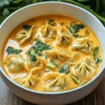 Easy Thai Red Curry Dumpling Soup