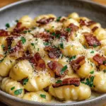 Gnocchi Carbonara with Bacon & Parmesan