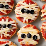 Halloween Mini Mummy Pizzas