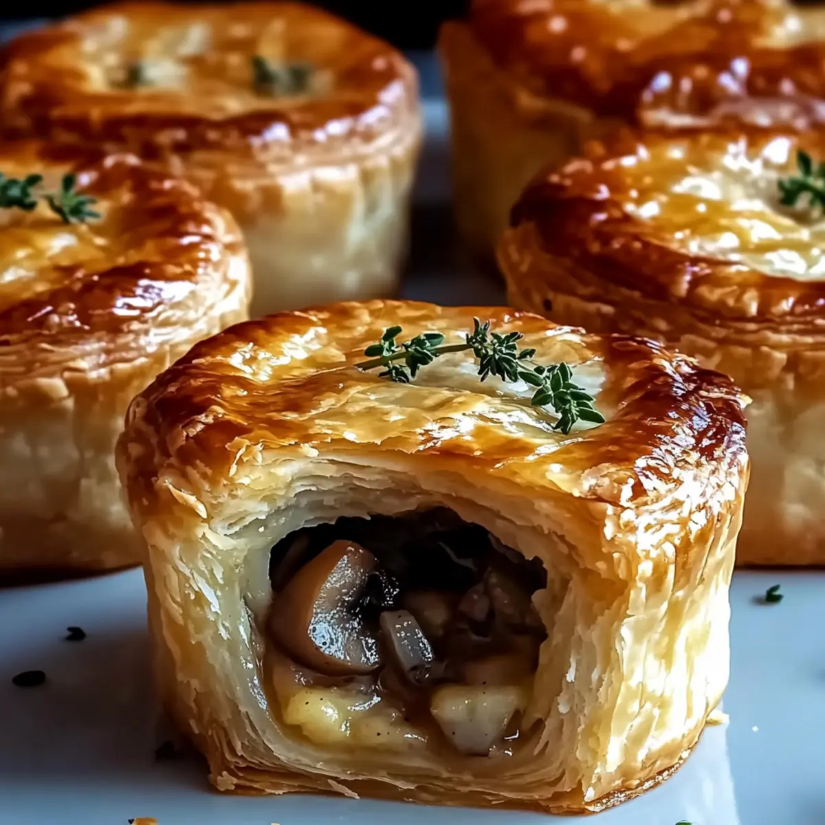 Mini Mushroom & Gruyère Pot Pies