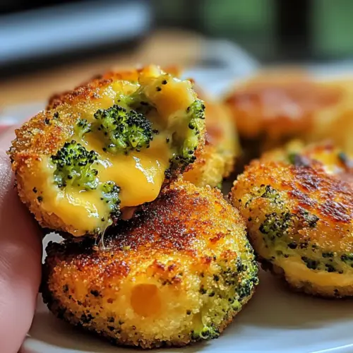 Low Carb Crispy Broccoli Cheese Rounds