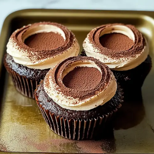 Chocolate Tiramisu Cupcakes