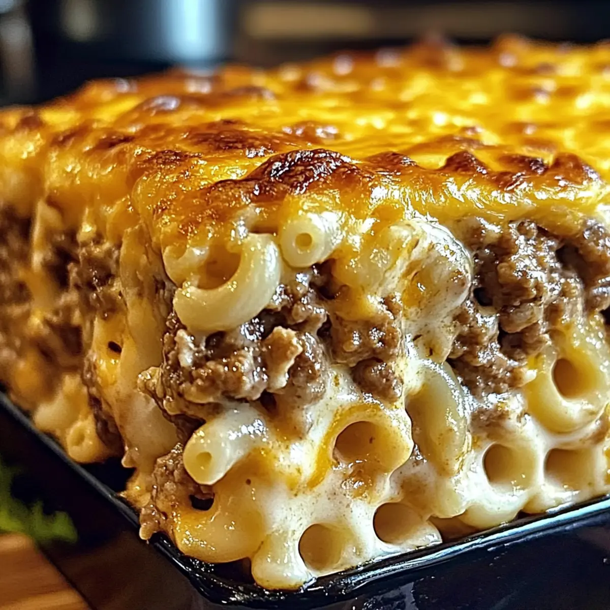 Mac and Cheese Meatloaf Casserole