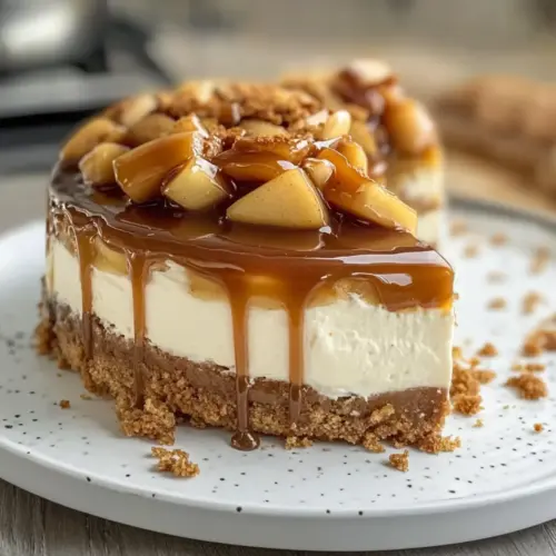 Salted Caramel Apple Pie Cheesecake