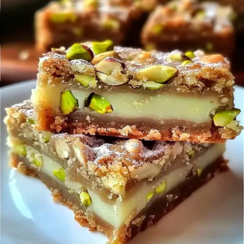 Pistachio Dream Cookie Bars