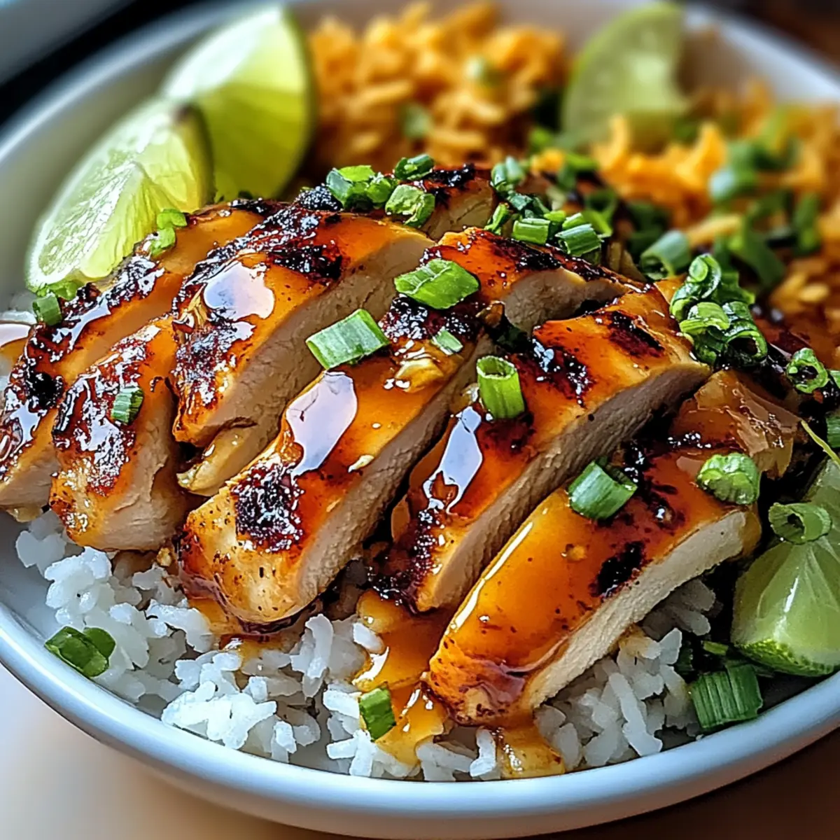 Spicy Maple Chicken & Coconut Rice