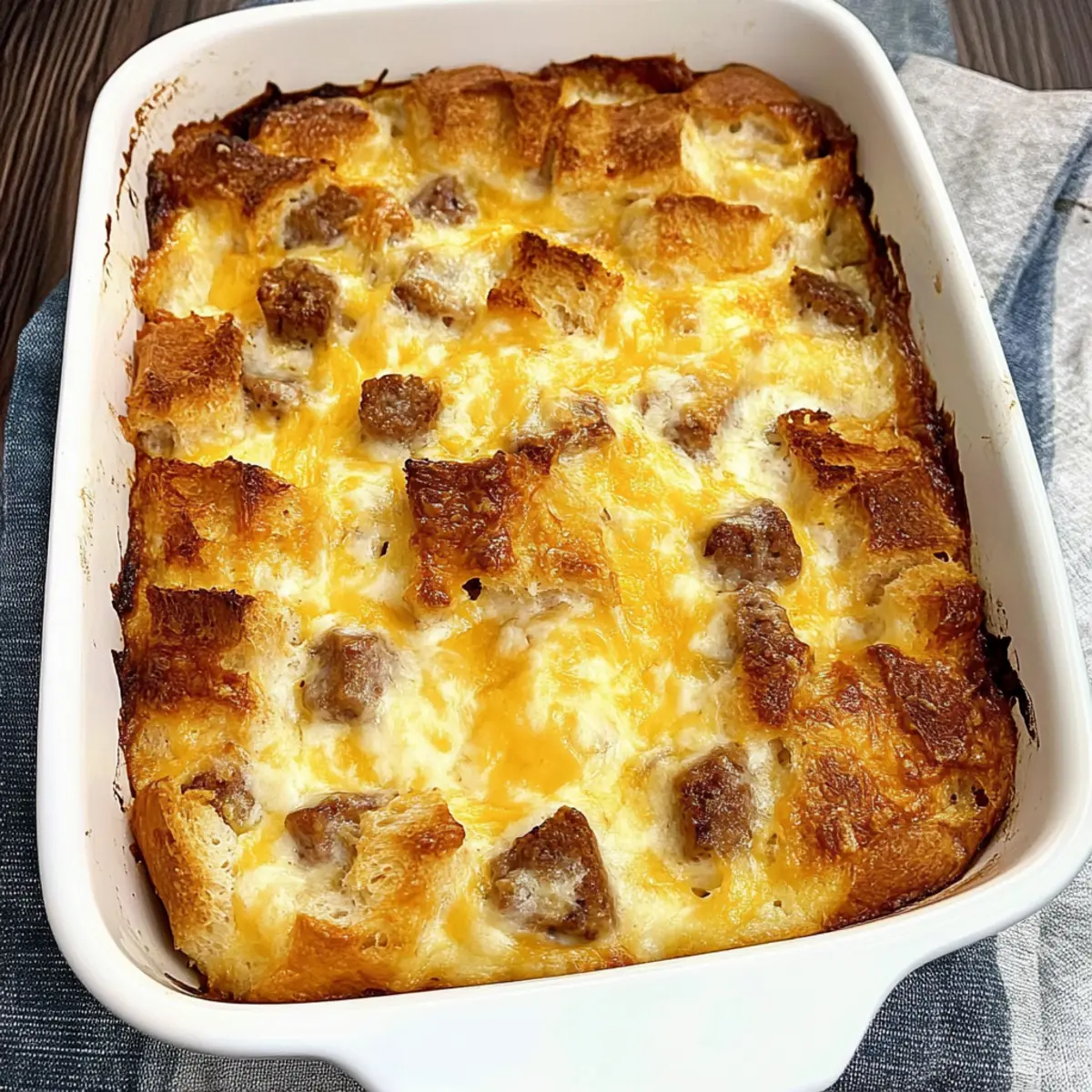 Sausage Cheese Strata