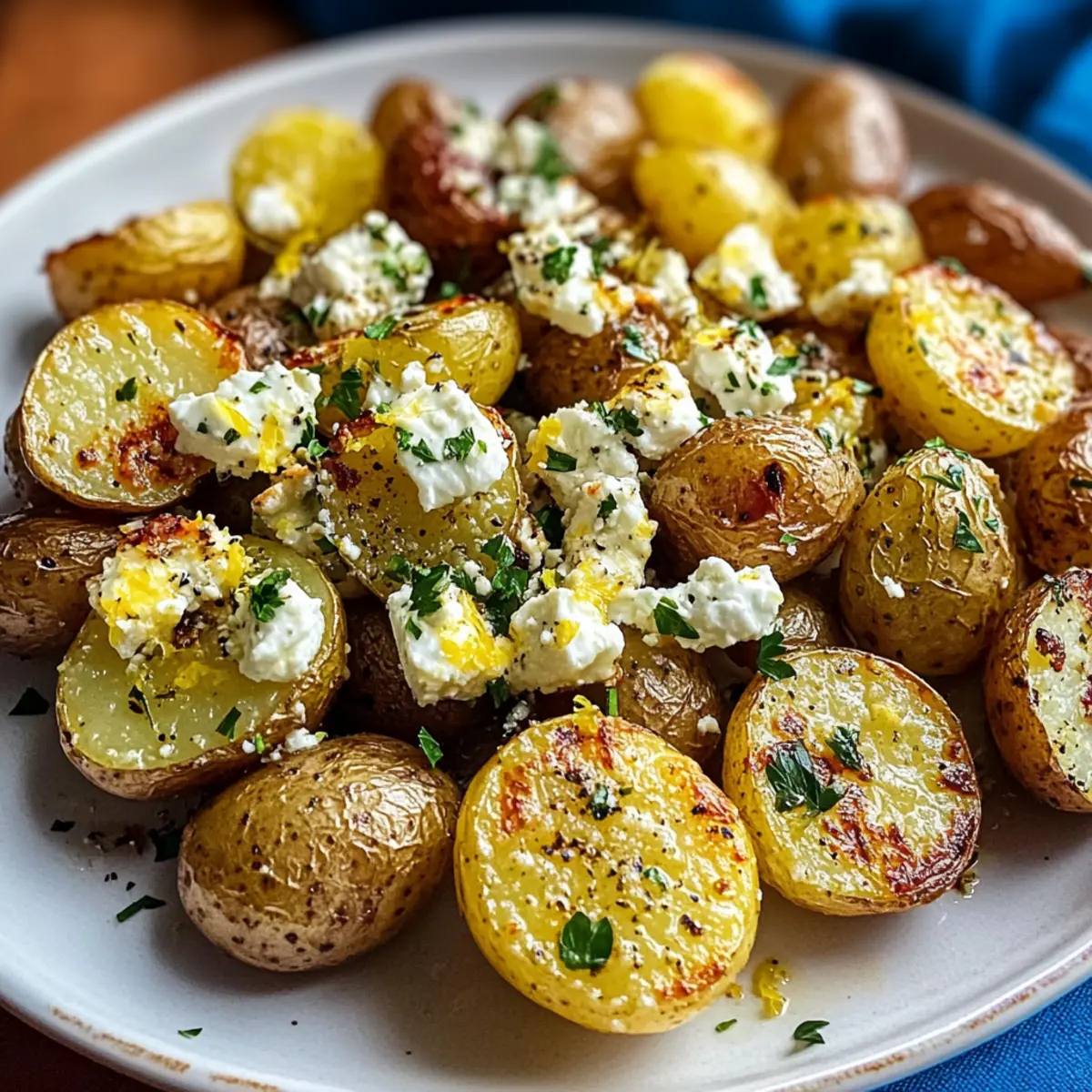 Greek Feta Roast Potatoes