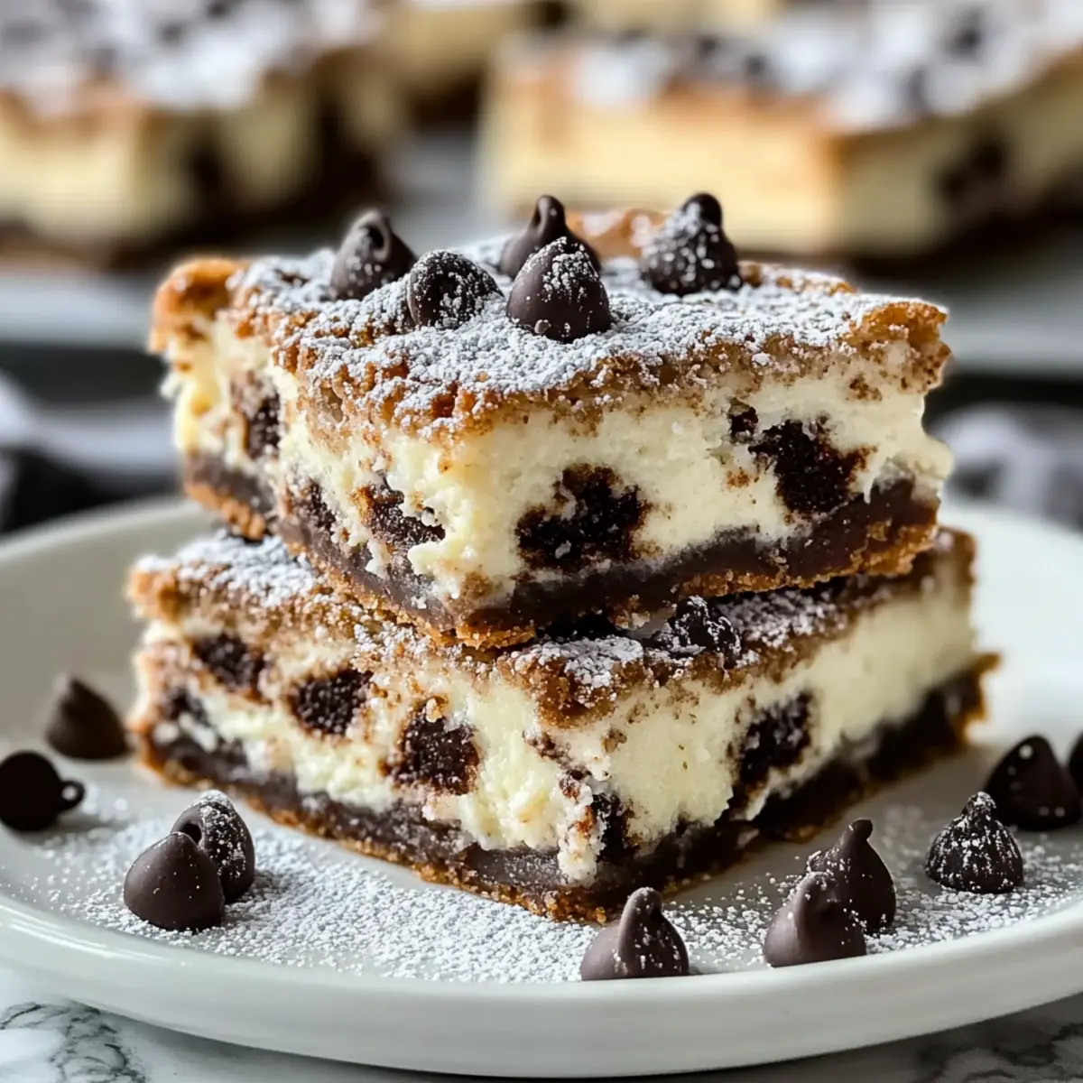 Cannoli Cheesecake Bars