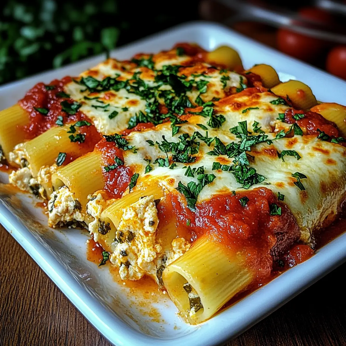 Cheesy Chicken Manicotti