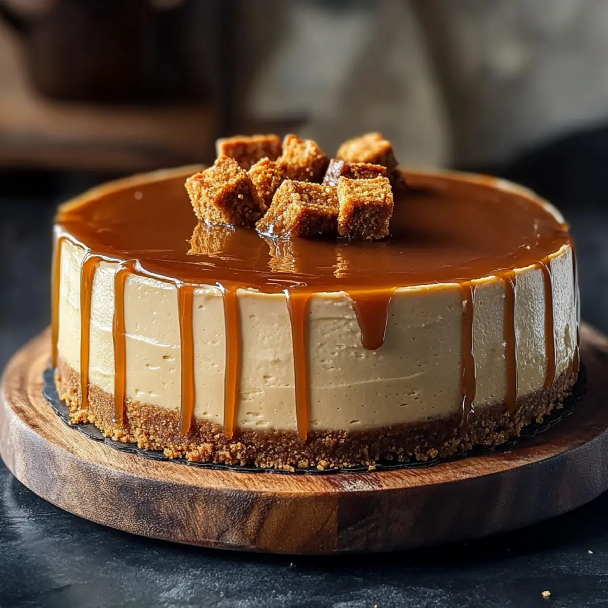 Biscoff Salted Caramel Cheesecake