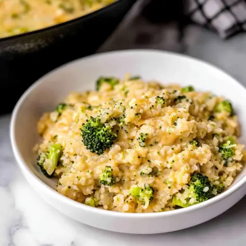 Cheesy Broccoli Cauliflower Rice