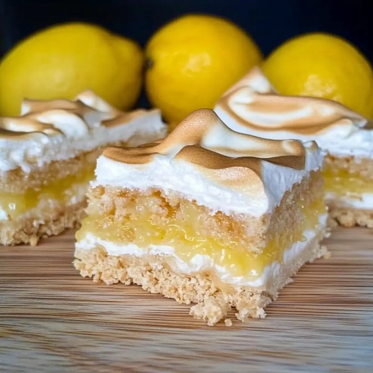 Lemon Meringue Rice Krispie Treats