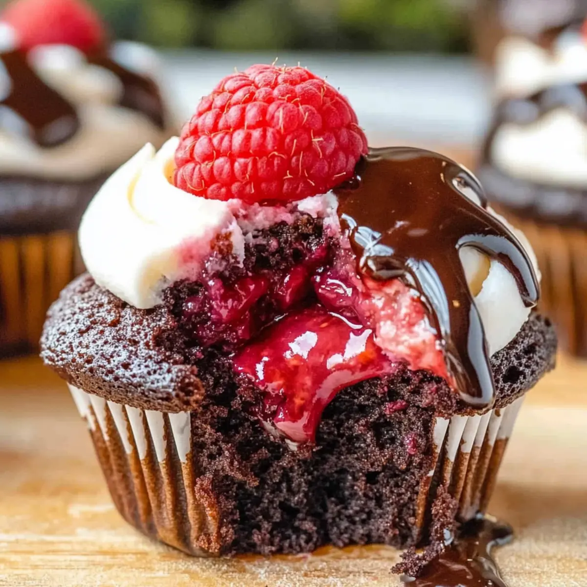 Chocolate Raspberry Cupcakes