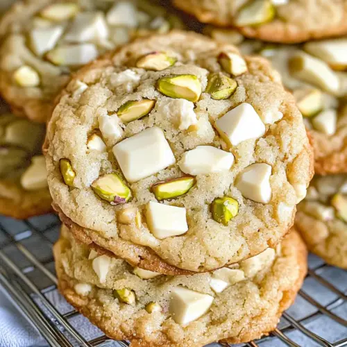 White Chocolate Pistachio Cookies