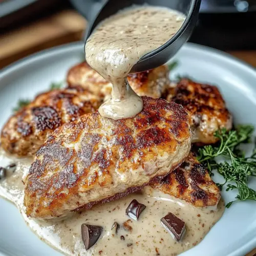 Tuna Steaks with Creamy Garlic Sauce & Salad