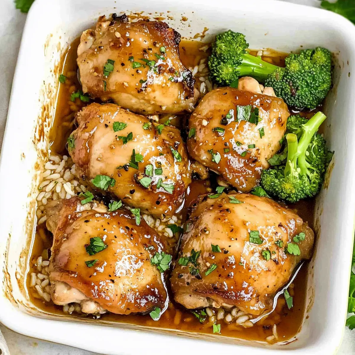 Spicy Honey Garlic Chicken Thighs