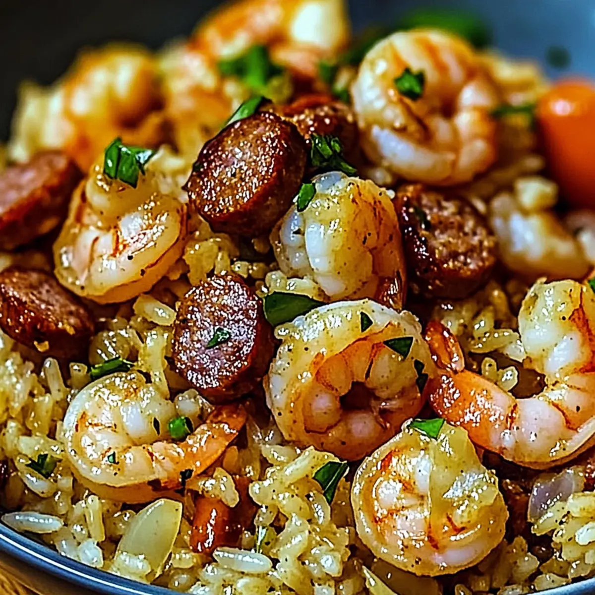 Shrimp and Sausage Dirty Rice