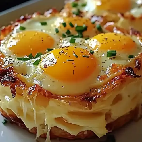 Baked Eggs Napoleon