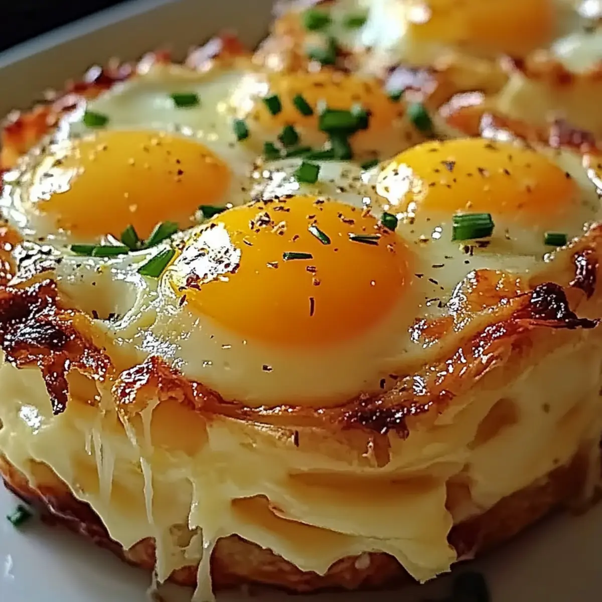 Baked Eggs Napoleon
