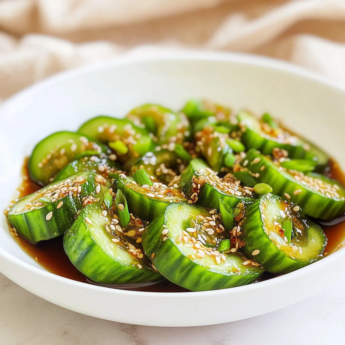 Asian Cucumber Salad TikTok