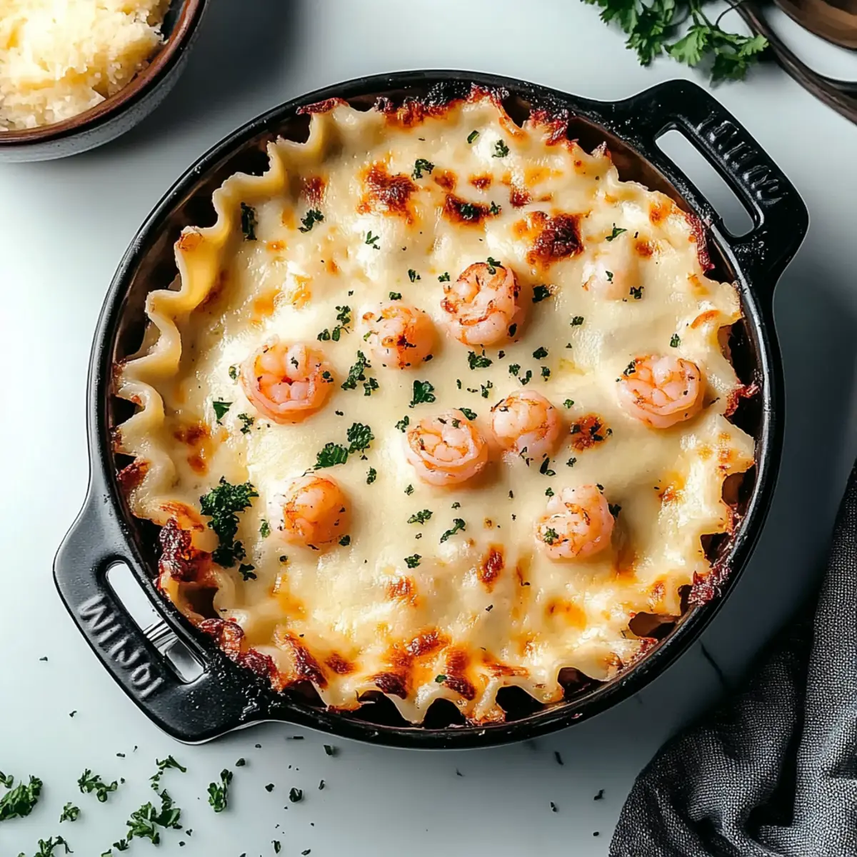 Seafood Lasagna with Lobster and Shrimp