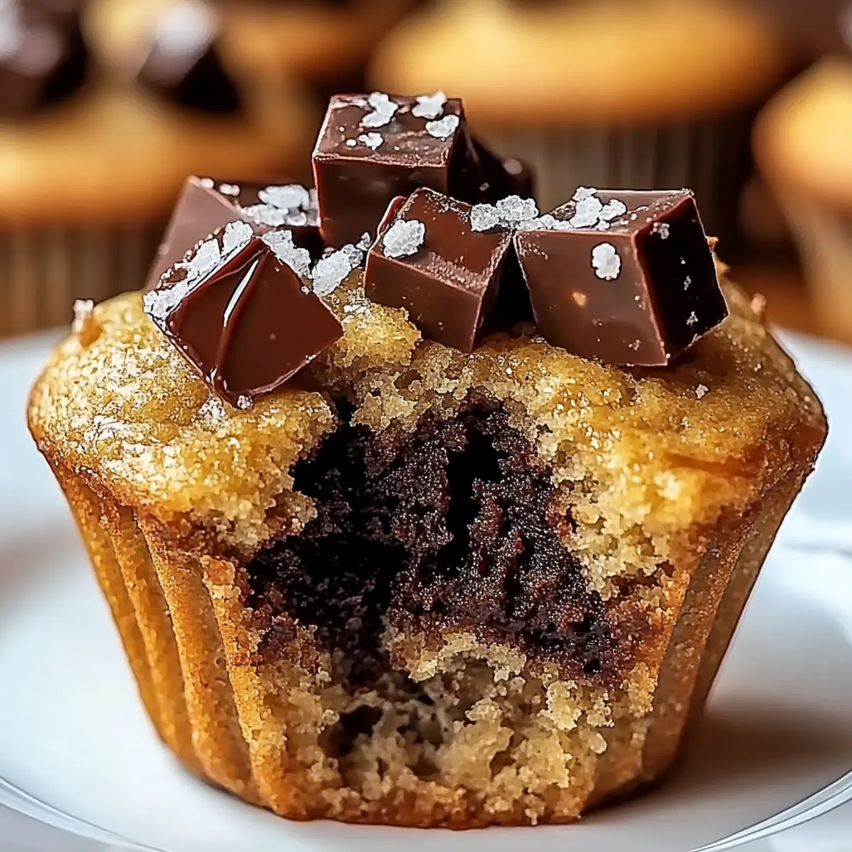 Salted Caramel Chocolate Chunk Muffins