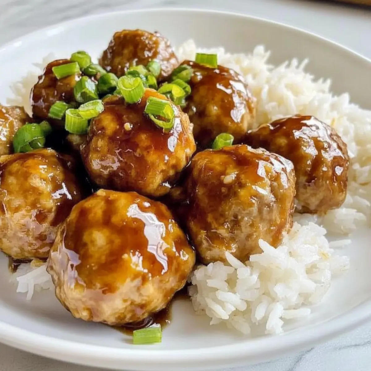 Pineapple Teriyaki Chicken Meatballs