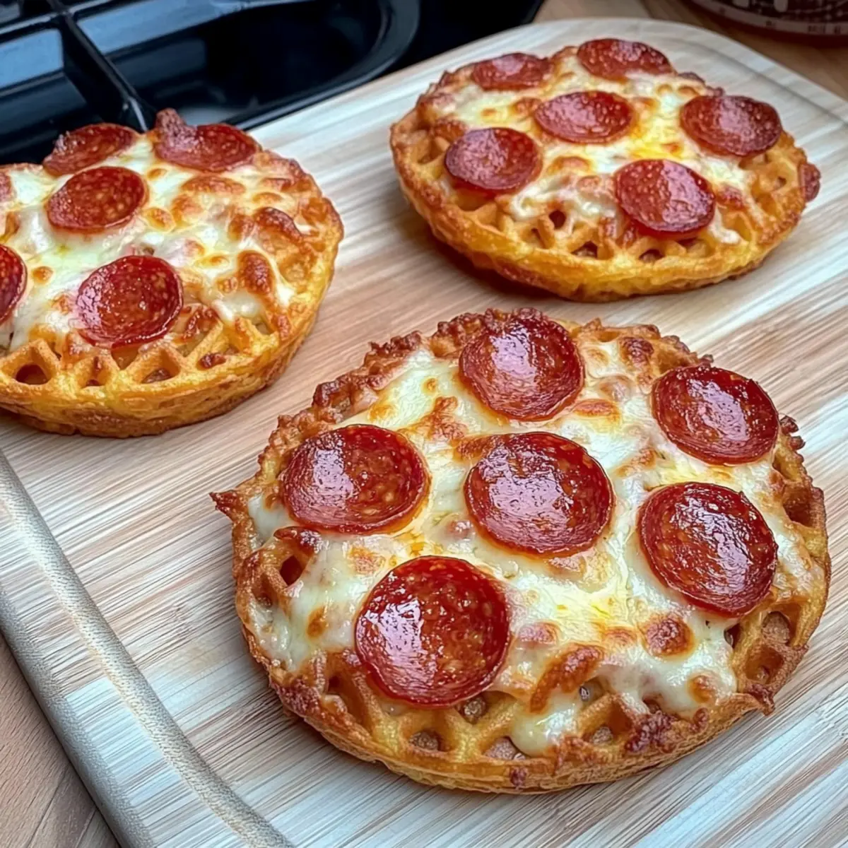 Keto Pizza Chaffles