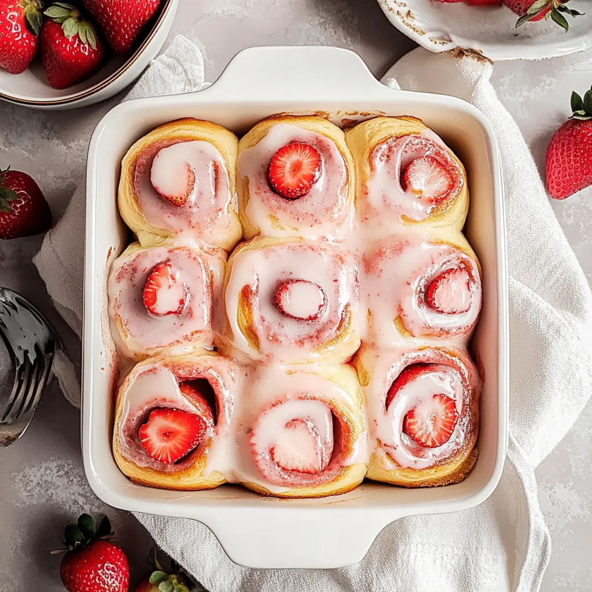 Strawberry Cinnamon Rolls