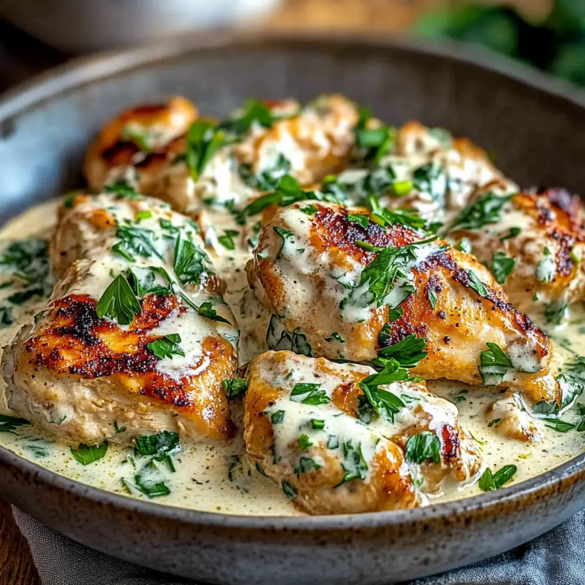 Turkish Chicken with Creamy White Sauce