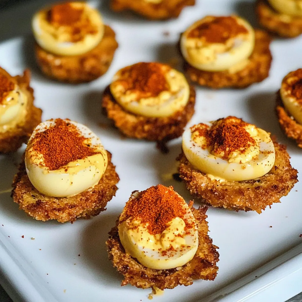 Cajun Style Fried Deviled Eggs