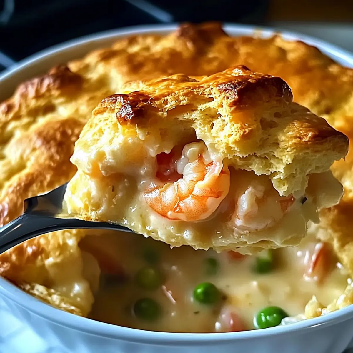 Cheddar Bay Biscuit Seafood Pot Pie