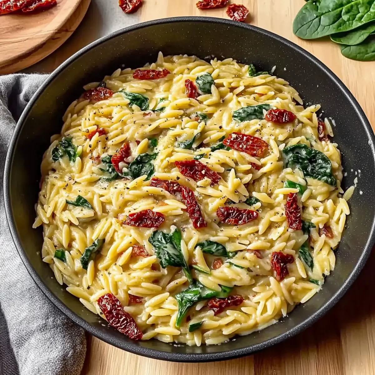 Parmesan Creamy Tuscan Orzo