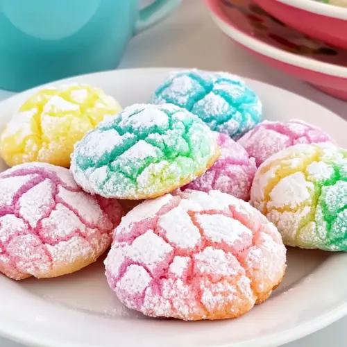 Springtime Crinkle Cookies